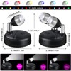 Tuanse 4 Pcs Dual Head RGB Spotlight and 4 Pcs
