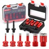 DAYDOOR Diamond Hole Saw Kit, 8-Piece Tile Hole Saw Kit