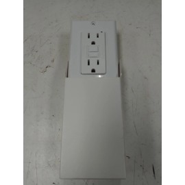 Maintenance Warehouse 15A GFCI Self-Test Receptacle 125V Outlet w/Cover- White (15 Amp 120V 110V)