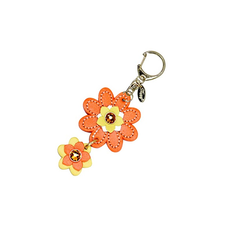 Happy Swing Flower Key Chain KH Women's, orange