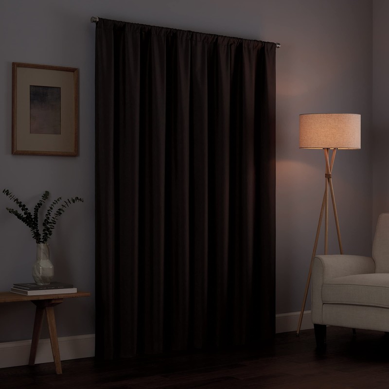 ECLIPSE Kendall Modern Blackout Thermal Rod Pocket Window Curtain for