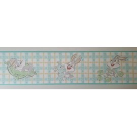 Imperial Baby Buggs Looney Tunes Wallpaper Border by Imperial Wallcoverings - Blue