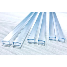 DistinctAndUnique Clear PVC Piano Style Living Hinge for 1/4" (6mm) Material: No Screws or Glue - DIY for Plexiglass, Acrylic, Glass & More (24 inch, 3 Pack)