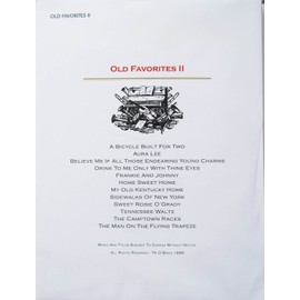 Old Favorites II Music Pack for TK O'Briens Lap Harp