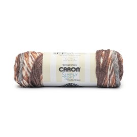 Caron Simply Soft Freckle Sienna Yarn - Paquete de 3 unidades de 5 oz/141 g - Acrílico - #4 Worsted (mediano) - 235 yardas - Tejer, ganchillo y manualidades