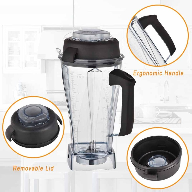 EastFune for Vitamix Blenders 64Oz Container, replace 5000 5200 6300