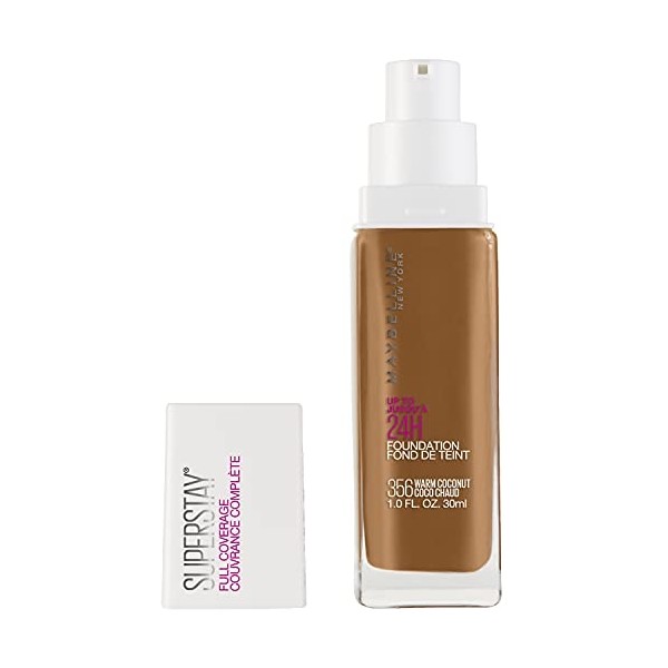 Maybelline Super Stay Full Coverage Liquid Foundation Makeup, Warm Coconut,