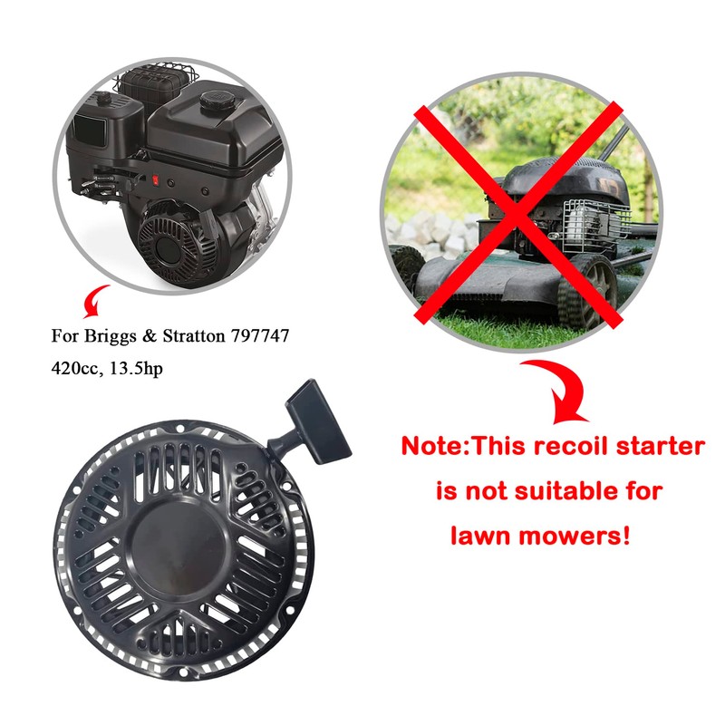 WOTIAN Recoil Starter 797747 Compatible with B&S Pull Start Assembly
