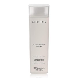 Tec Italy Silk System Shine Sérum Capilar para Cabello Seco y Dañado Suaviza Controla el Frizz Aporta Brillo y Suavidad Protección Térmica con Aceite de Jojoba Fórmula Ligera Leave In 300 ml