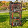 3 Layer Hanging Mesh Rack Foldable Multifunction Portable Foldable Drying
