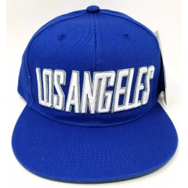 Top Level Los Angeles LA City Snapback Hat Cap Adult OSFM Adjustable Blue New