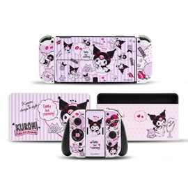 Kuitmor Skin Stickers Compatible with Switch,Anime Vinyl Decal,Switch Full Wrap Protective Skin Joy Con Film Sticker - KLM Sweet Calling (for Switch OLED)