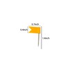 Drawing Pins 100pcs,Yellow Flag Map Push Pins,Travel Map Pins,Push Pins