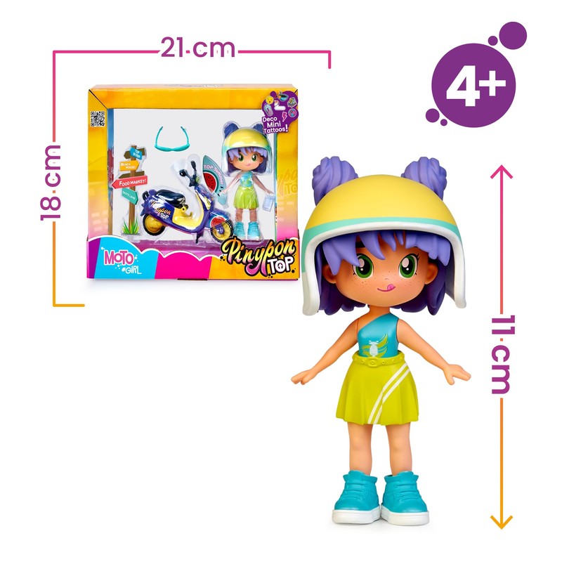 Pinypon Top Moto Girl