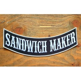 Unbranded BIKER ROCKER PATCH SANDWICH MAKER  12"X3" motorcycle jacket leathers harley vest