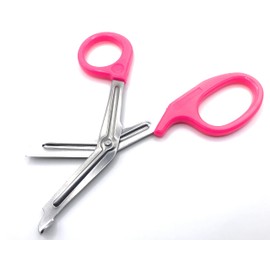 Toolspecific Tuff Cut / Tough Cut 18cm Paramedic Scissors - Bright Fluorescent Pink Medical EMT Multi Purpose