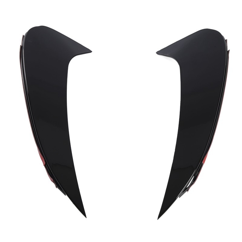 Pair of Rear Bumper Air Vent Spoiler Splitter Glossy Black