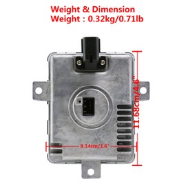 Xenon Headlight Ballast Control Unit Module with Fast Startup Safe Stability for 2002-2005 Acura TL 2004-2005 Acura TSX 2004-2006 Mazda 3 Replace W3T10471 X6T02981