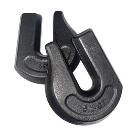 8 Pack Heavy Duty 5/8" Weld On Grab Hook, Grade 70 Clevis Chain Hook for Trailer, Truck, Rigging, Flatbed, Tractors, Loader, Bucket, Tie Down (8)