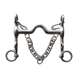 Esquirla Bocado de Acero Inoxidable para Caballos, Accesorio de Entrenamiento para Bridas y ataduras