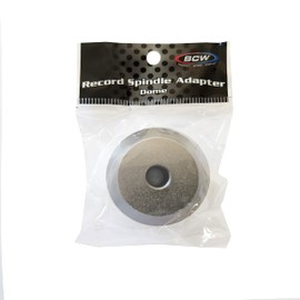 BCW 7 Inch Record Player Adapter - Dome | Solid Aluminum 45RPM Record Adapter | Brushed Metal Finish, Angled Dome Shape | Fits Any Record Spindle, 1.5 Inch Outer Diameter, 0.79 Inch Thickness