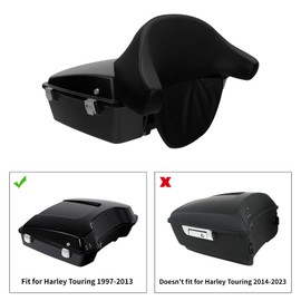 TCMT Chopped King Trunk Backrest Pad Fits For Harley Touring 1997-2013 Road King Road Glide Street Glide Electra Glide Ultra Classic Pack