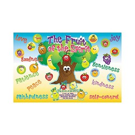 Fun Express Bulletin Board Set - Fruit of The Spirit - 30 Pieces - Educational and Learning Activities for Kids