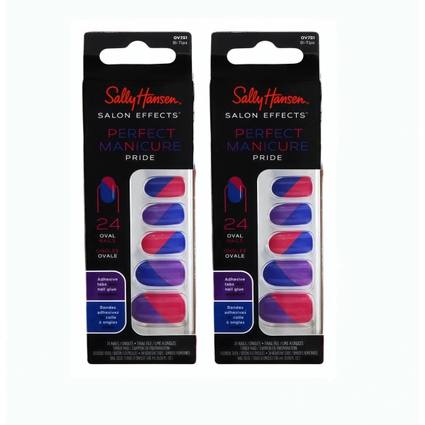 Sally Hansen 2 Pack Salon Effects Perfect Manicure Pride 0V751