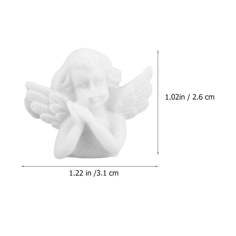 Milisten 30 x Angel Charms, Small Cherub Angel Miniatures, Resin