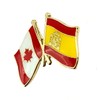 Spain Canada Flag Pin Badge Metal EU Europe Metal Lapel