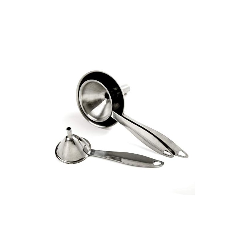 Norpro Stainless Steel Funnel Set with Handle, Gray