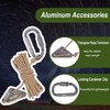 Hikeman 4 Pack Camping Rope with Locking Carabiner Clip,4mm Reflective