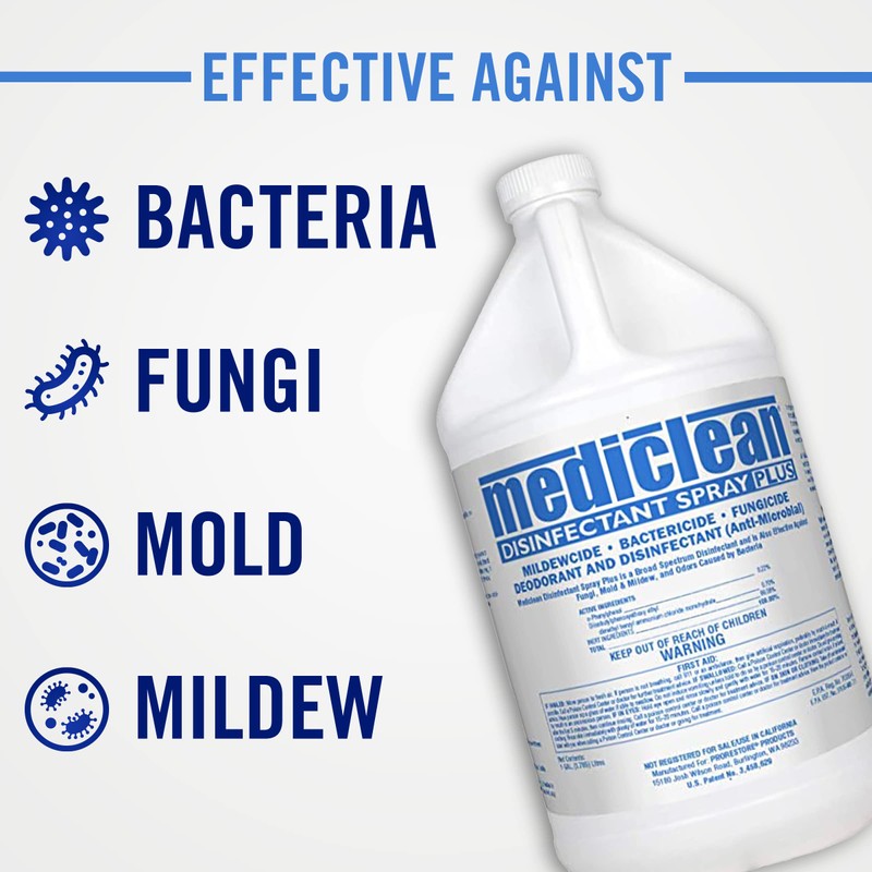 Mediclean Disinfectant Spray Plus Professional Antimicrobial Spray for Use After