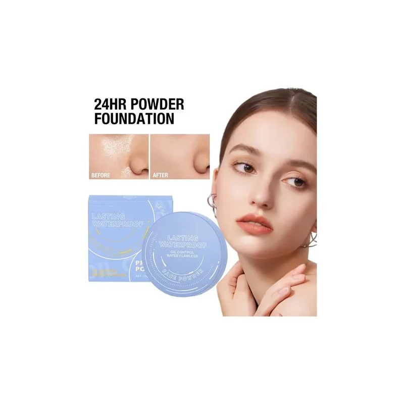 Base Maquillaje Polvo Compacto Fijador Matte Para Grasas
