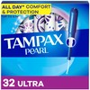 Tampax Pearl Tampons Ultra Absorbency with Leakguard Braid, Unscented, 32Count