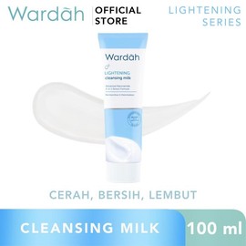 WARDAH Lightening Niacinamide Cleansing Milk 100 ml - Milk Cleanser dengan Advanced Niacinamide - Pembersih Wajah yang Mencerahkan - Untuk Semua Jenis Kulit - Skincare - 100 ml