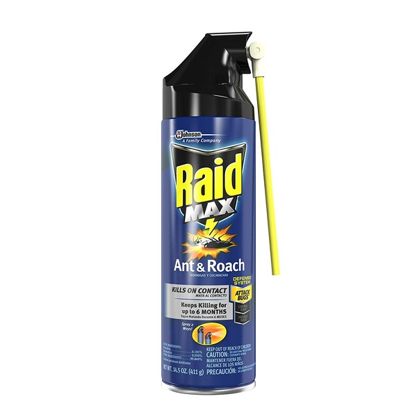 Raid Max Ant and Roach Spray, 14.5 OZ (Pack of 6)