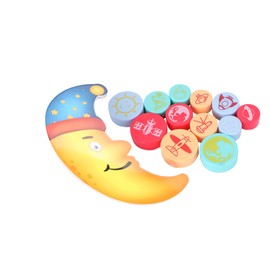 Kisangel Wooden Stackable Balancing Blocks Educational Playthings for Promotes Imagination and Hand Eye Coordination for Balance Games and Early Learning Activities