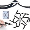 Cooklaza Bed Sheet Tensioner, Elastic, Adjustable Bed Sheet Fasteners, Bed