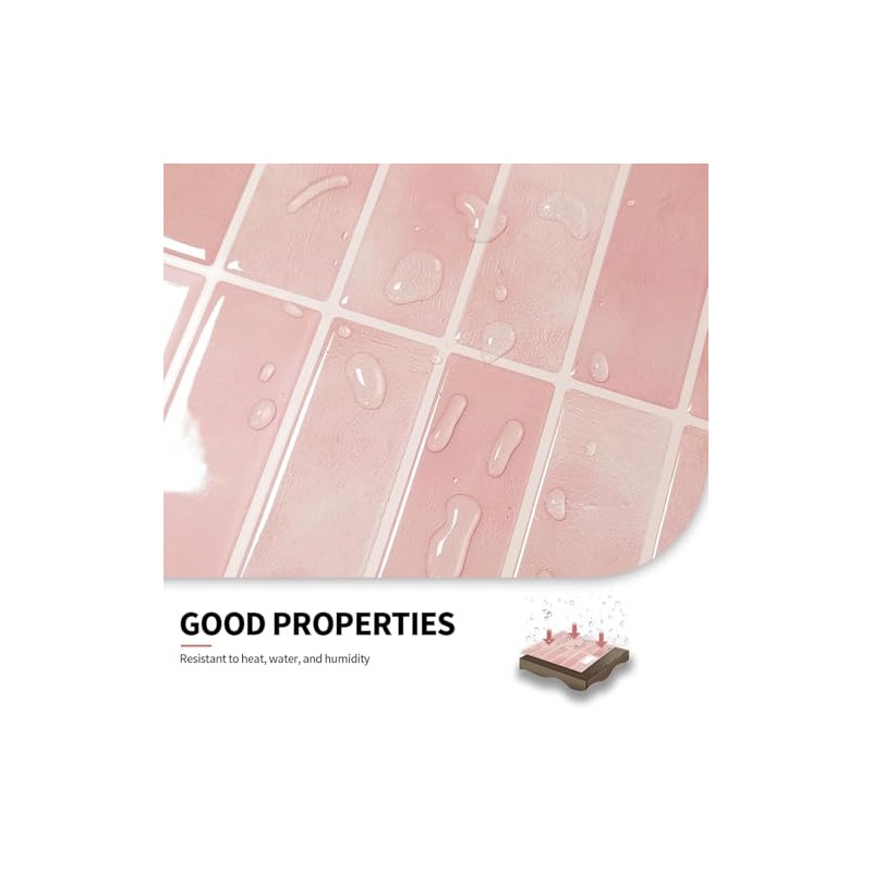 Peel and Stick Backsplash 3D Wall Tiles,Self-Adhesive,Oil Proof,Waterproof, Removable Wall