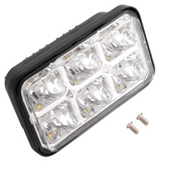 WUTIST Golf Cart LED Headlight Clear Lens Compatible with EZGO Workhorse Models/ 1980-1994 EZGO Marathon/ 1996-Up EZGO ST350 Headlight Chrome Housing