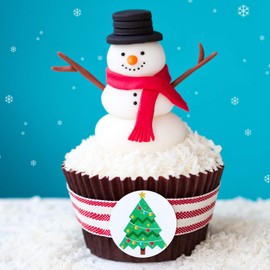 500 Pieces Christmas Tree Roll Stickers Christmas Holiday Stickers for Xmas Decorations, DIY Craft, Scrapbooking