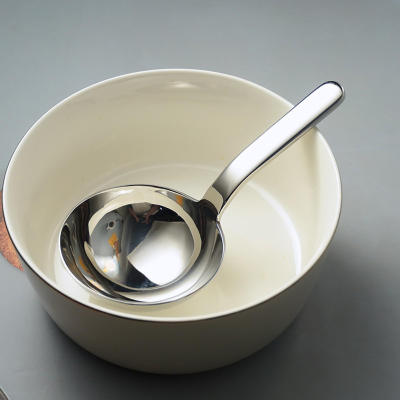 KOILAI Heavy Duty Big Spoon Mirror Polished Asian Soup Spoons