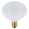 Satco S3260 120V Candelabra Base 25-Watt G16.5 Light Bulb, Gloss