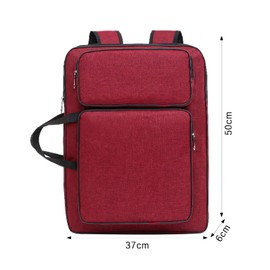 A3 Artist Portfolio Case Portable Drawing Board Bag Art Carrying Bag Waterproof Art Backpack Painting Sketch Storage Bag Large Art Carry Tote Bag with Shoulder Strap for Artist Student Adult Children