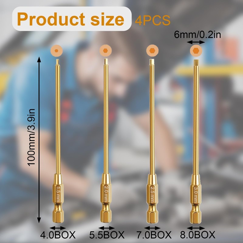 Bamyli RC Tool Set, 4 in 1 Allen Hex Screwdriver