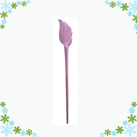 Salvus App SOLUTIONS Marble Made Leaf Hair Stick for Women Pink Color Size 15 x 1.3 cm