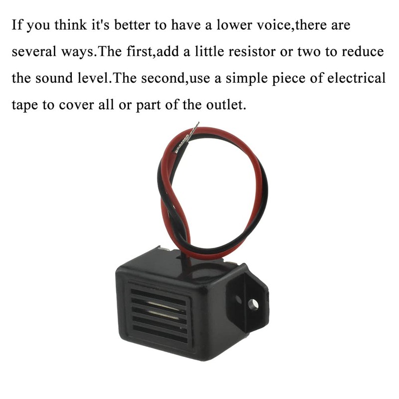 HAHIYO Electronic Buzzer Alarm 12V 400Hz Beep Continuous Sounder Active
