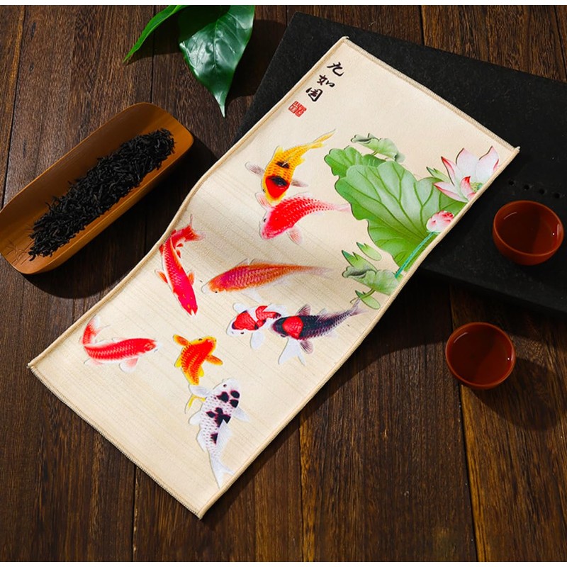 lovekazu Retro Chinese Style Placemats Table Mats Tea Towels 2