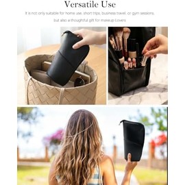 Makeup Brush Holder Travel, Compact Lightweight Accessory for Travel and Daily Use - Stand Up Makeup Brush Vertical